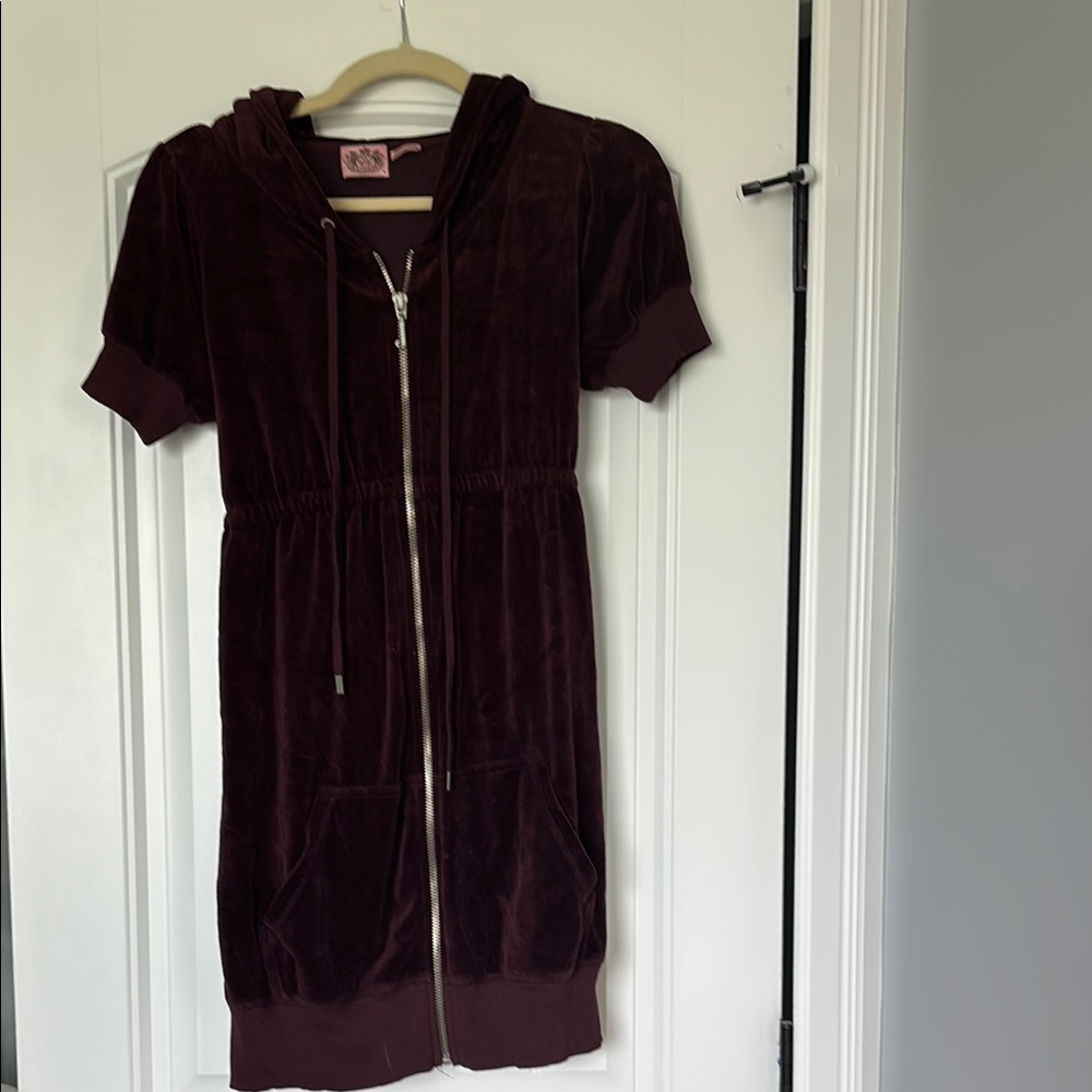 Juicy Couture Maroon Hoodie Dress